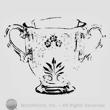 Glass pattern: Meadow; footed sugar.
