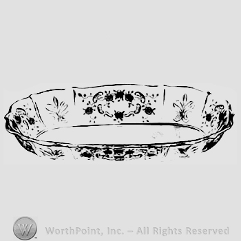 Glass pattern: Meadow; celery.