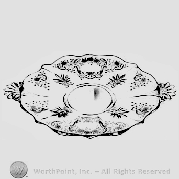 Glass pattern: Meadow; plate.