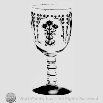 Glass pattern: Manor; goblet.