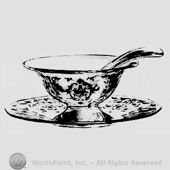 Glass pattern: Navarre; plate and bowl.
