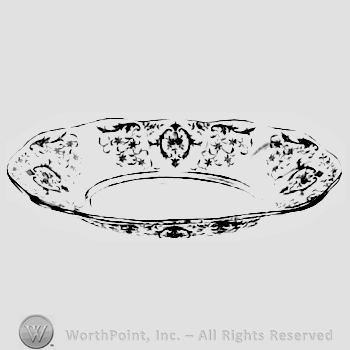 Glass pattern: Navarre; celery.