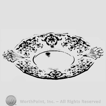 Glass pattern: Navarre; tray.
