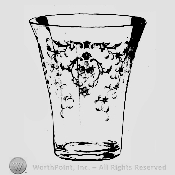 Glass pattern: Navarre; vase.
