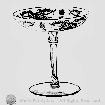 Glass pattern: Romance; comport.