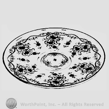 Glass pattern: Romance; plate.