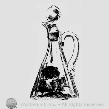 Glass pattern: Rogene; oil bottle.