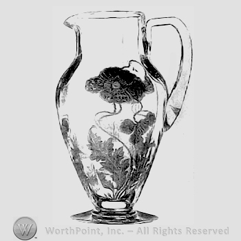 Glass pattern: Rogene; water vase.