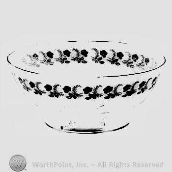 Glass pattern: Rosemary; bowl.