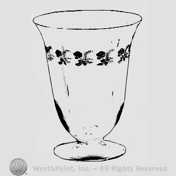Glass pattern: Rosemary; vase.