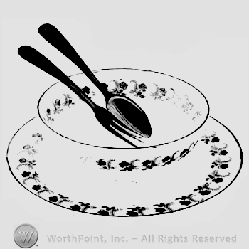 Glass pattern: Rosemary; salad bowl.