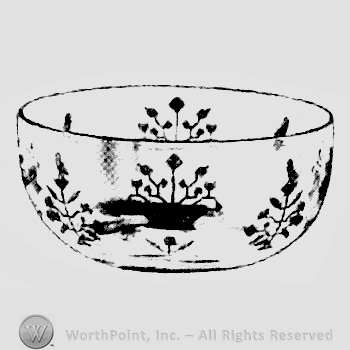 Glass pattern: Sampler; finger bowl.