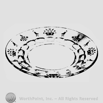Glass pattern: Sampler; plate.