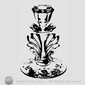 Glass pattern: Shirley; candlestick.