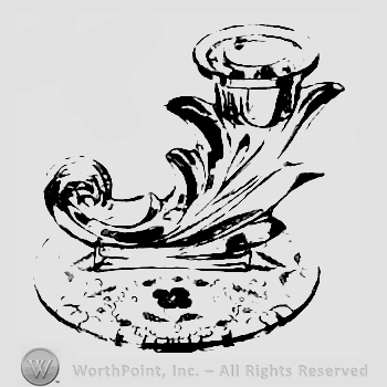 Glass pattern: Shirley; candlestick.