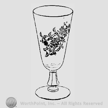 Glass pattern: Starflower; goblet.