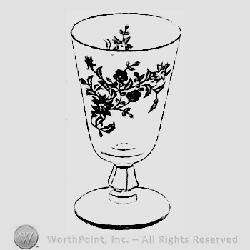 Glass pattern: Starflower; goblet.
