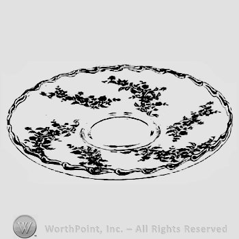 Glass pattern: Starflower; plate.