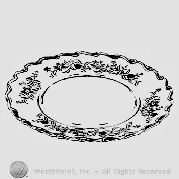 Glass pattern: Starflower; plate.