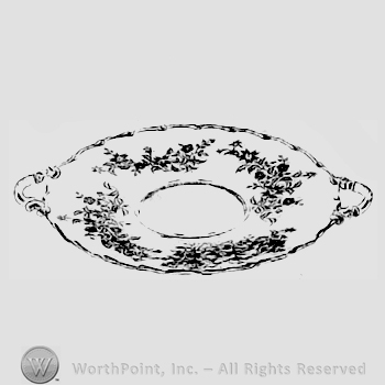 Glass pattern: Starflower; plate.