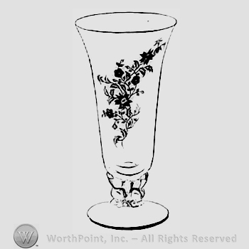 Glass pattern: Starflower; vase.
