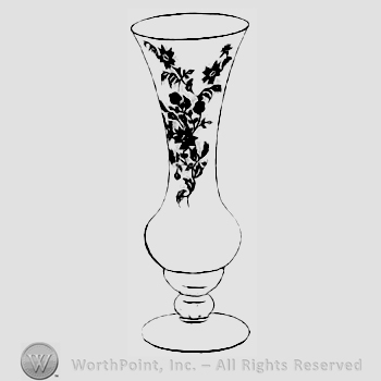 Glass pattern: Starflower; vase.