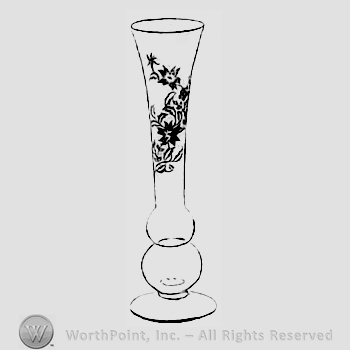 Glass pattern: Starflower; vase.
