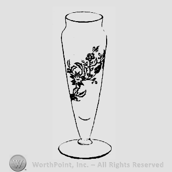 Glass pattern: Starflower; vase.