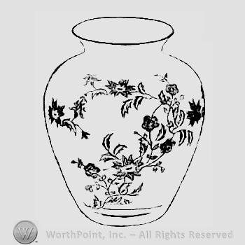 Glass pattern: Starflower; vase.