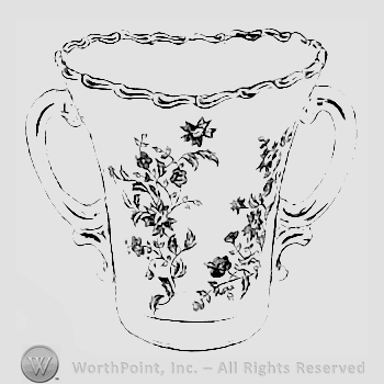 Glass pattern: Starflower; vase.