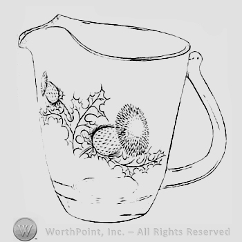 Glass pattern: Thistle; pitcher.