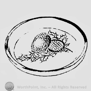 Glass pattern: Thistle; butter pat.