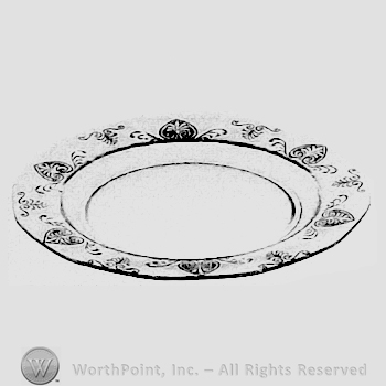 Glass pattern: Trojan; plate.