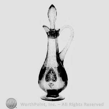 Glass pattern: Trojan; oil bottle.