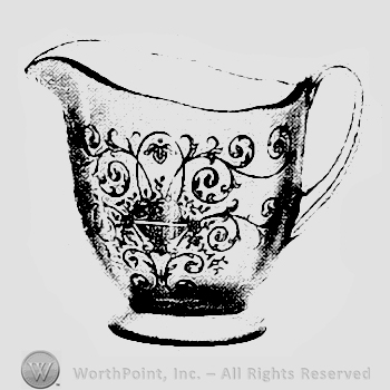 Glass pattern: Verona; creamer.