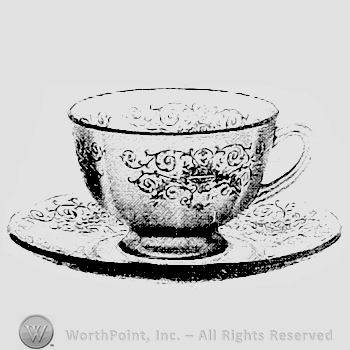 Glass pattern: Verona; plate and cup.