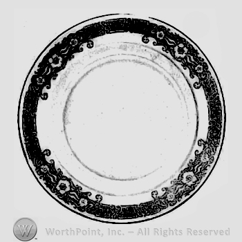 Glass pattern: Vesper; plate.