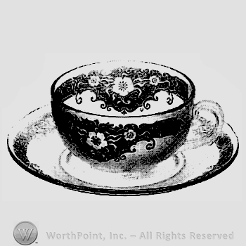 Glass pattern: Vesper; plate and cup.