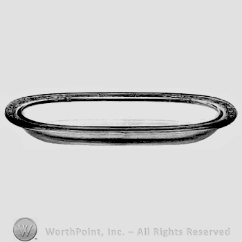 Glass pattern: Vesper; plate.