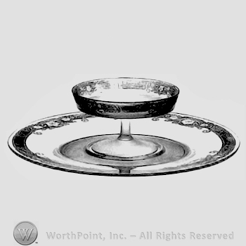 Glass pattern: Vesper; plate and bowl.