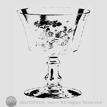 Glass pattern: Willow; sherbet.