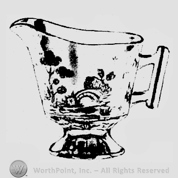 Glass pattern: Willow; creamer.