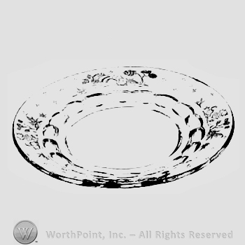 Glass pattern: Willow; plate.