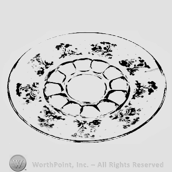 Glass pattern: Willow; torte plate.