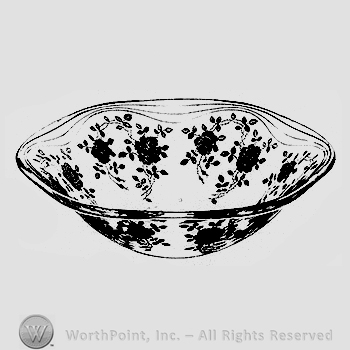 Glass pattern: Willowmere; bowl.