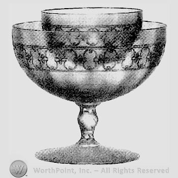 Glass pattern: Spartan; fruit bowl.