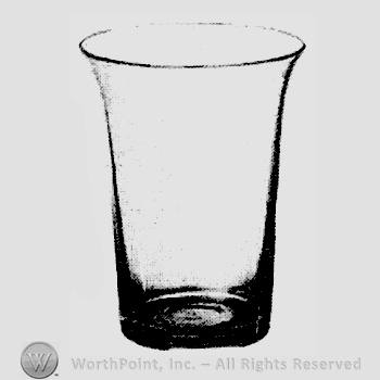 Glass pattern: American; tomato juice liner.