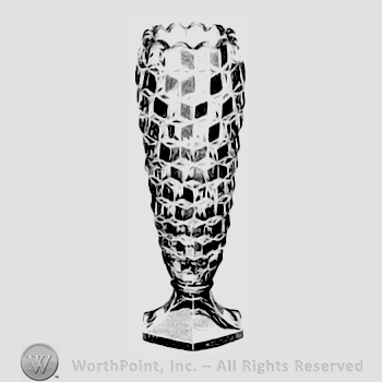Glass pattern: American; vase.