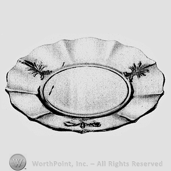 Glass pattern: Baroque; plate.