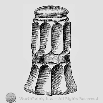 Glass pattern: Bedford; sugar shaker.